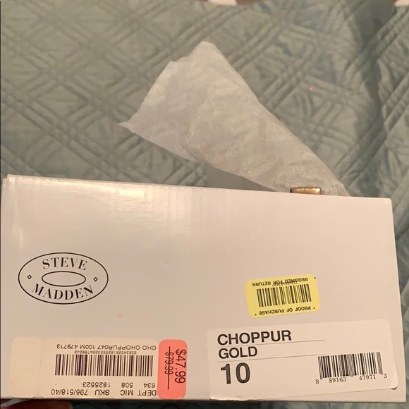 Brand new Steve Madden gold espadrilles - Picture 3 of 3